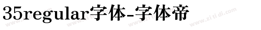 35regular字体字体转换