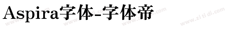 Aspira字体字体转换