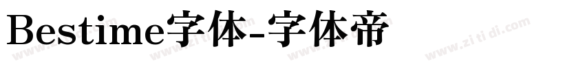 Bestime字体字体转换