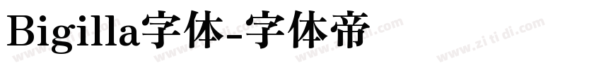 Bigilla字体字体转换