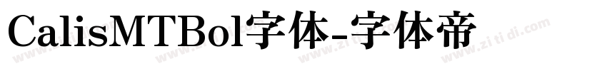 CalisMTBol字体字体转换