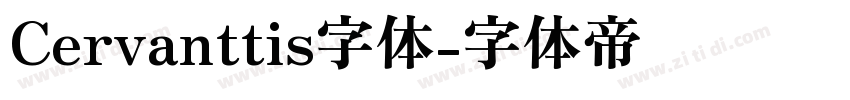 Cervanttis字体字体转换