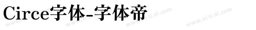 Circe字体字体转换
