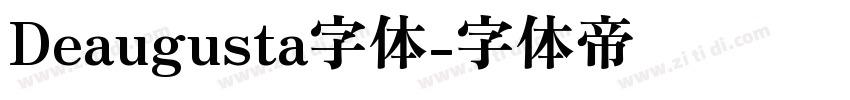 Deaugusta字体字体转换