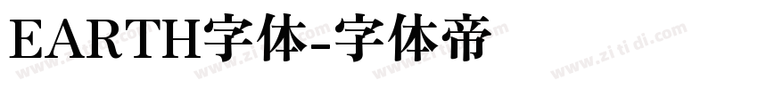 EARTH字体字体转换