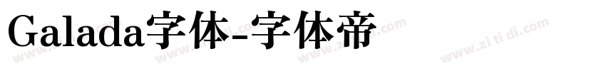 Galada字体字体转换