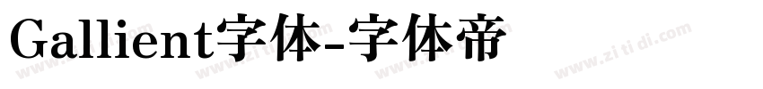 Gallient字体字体转换