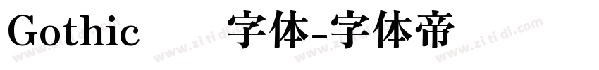 Gothic衬线字体字体转换