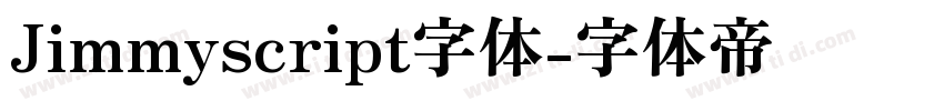 Jimmyscript字体字体转换