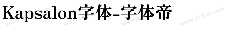 Kapsalon字体字体转换