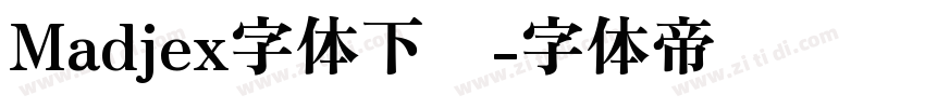 Madjex字体下载字体转换