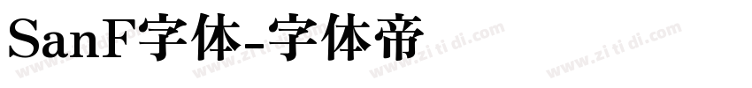 SanF字体字体转换