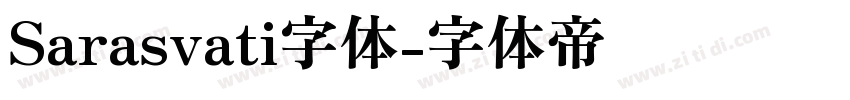 Sarasvati字体字体转换