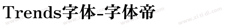 Trends字体字体转换