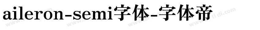 aileron-semi字体字体转换