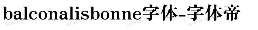 balconalisbonne字体字体转换
