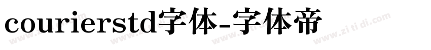 courierstd字体字体转换