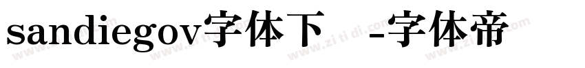 sandiegov字体下载字体转换