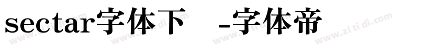 sectar字体下载字体转换
