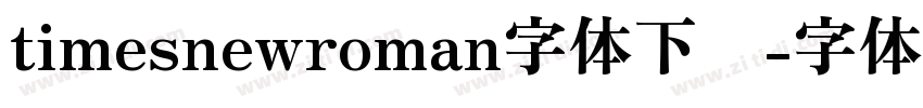 timesnewroman字体下载字体转换