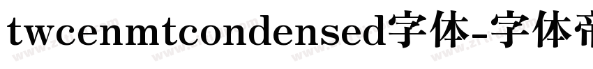 twcenmtcondensed字体字体转换