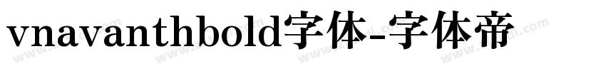 vnavanthbold字体字体转换