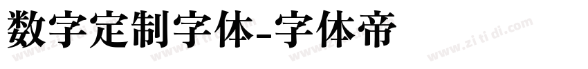 数字定制字体字体转换