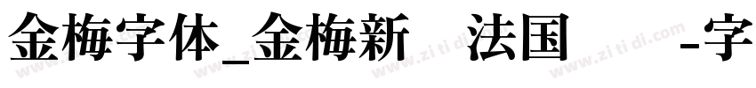 金梅字体_金梅新书法国际码字体转换
