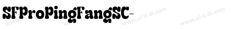SFProPingFangSC字体转换