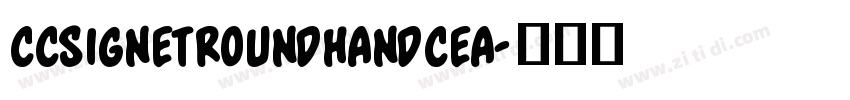 CCSignetRoundhandCEA字体转换