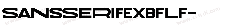 SansSerifExbFLF字体转换