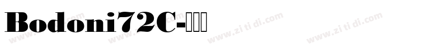 Bodoni72C字体转换
