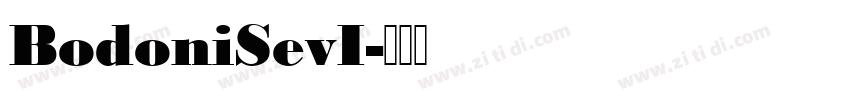 BodoniSevI字体转换