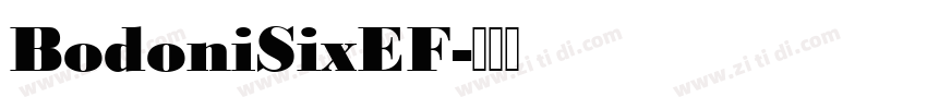 BodoniSixEF字体转换