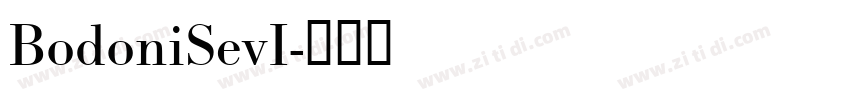 BodoniSevI字体转换