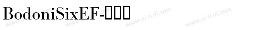 BodoniSixEF字体转换
