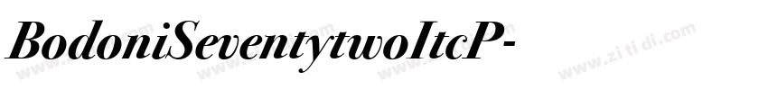 BodoniSeventytwoItcP字体转换