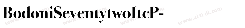 BodoniSeventytwoItcP字体转换