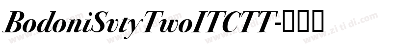 BodoniSvtyTwoITCTT字体转换