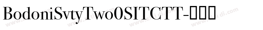 BodoniSvtyTwo0SITCTT字体转换
