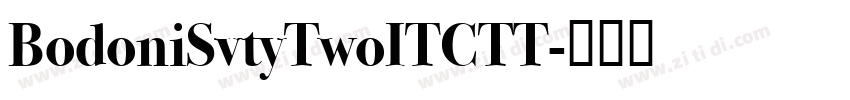 BodoniSvtyTwoITCTT字体转换