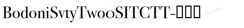 BodoniSvtyTwo0SITCTT字体转换