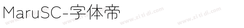 MaruSC字体转换