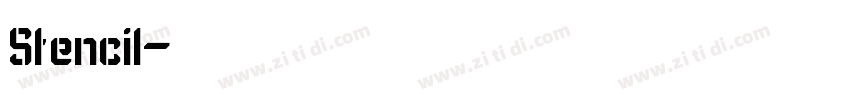Stencil字体转换