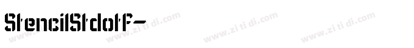 StencilStdotf字体转换
