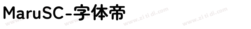 MaruSC字体转换