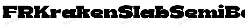 FRKrakenSlabSemiBold字体转换