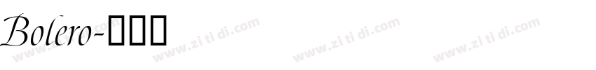 Bolero字体转换