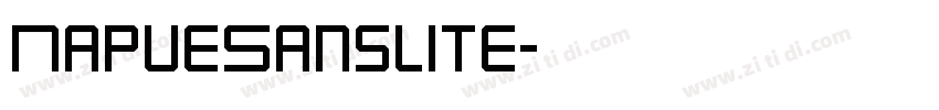 NapueSansLite字体转换