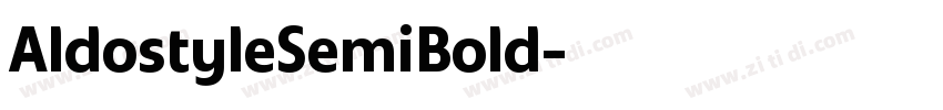 AldostyleSemiBold字体转换